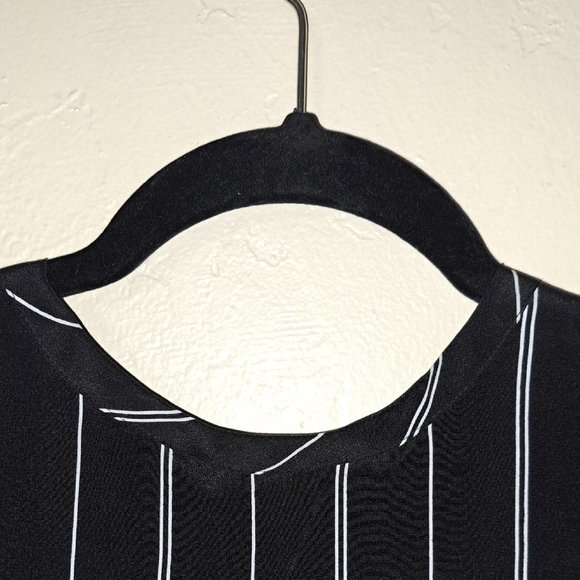 Equipment Black and White Striped Mini Dress - Picture 2 of 7